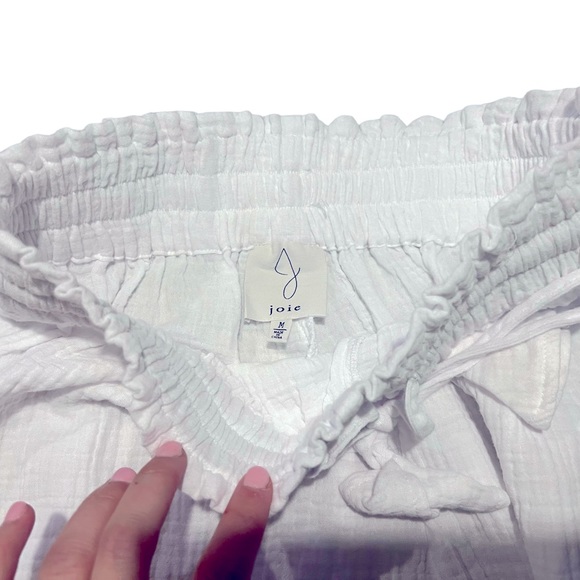 Joie Pants & Jumpsuits Joie White Gauze Cropped Pants Size Medium